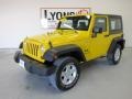 2008 Detonator Yellow Jeep Wrangler X 4x4  photo #1