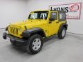 2008 Detonator Yellow Jeep Wrangler X 4x4  photo #19