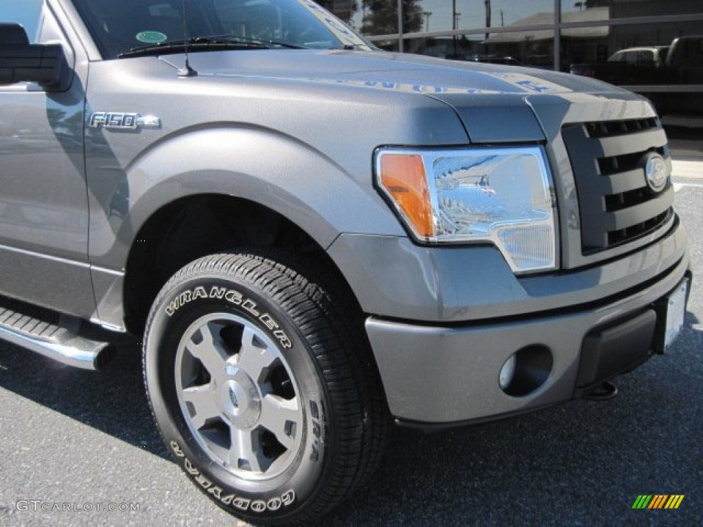 2010 F150 STX SuperCab 4x4 - Sterling Grey Metallic / Medium Stone photo #4