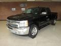 2012 Black Chevrolet Silverado 1500 LT Extended Cab 4x4  photo #3