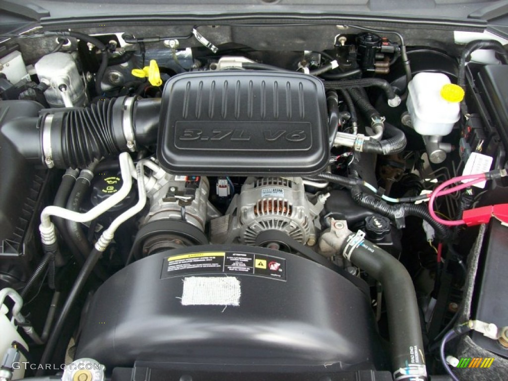 2006 Dodge Dakota ST Quad Cab 4x4 3.7 Liter SOHC 12-Valve PowerTech V6 Engine Photo #54914581