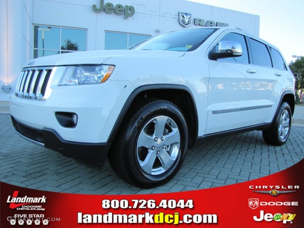 2011 Grand Cherokee Limited - Stone White / Black photo #1