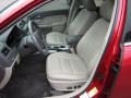 Medium Light Stone 2011 Ford Fusion SEL V6 AWD Interior Color