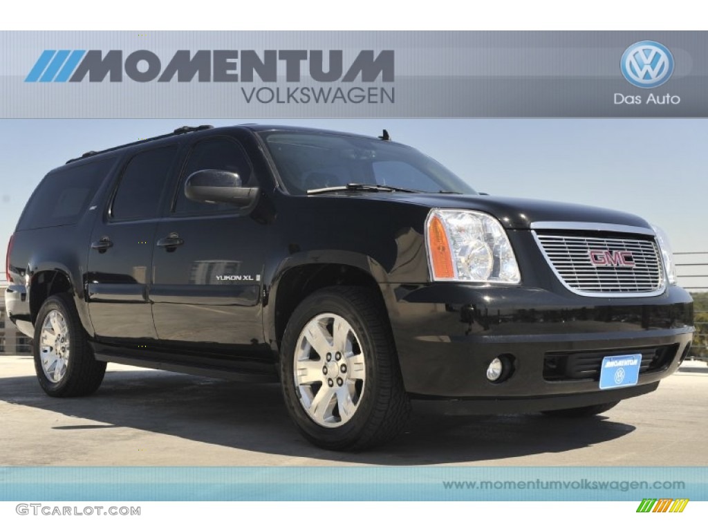 2007 Yukon XL 1500 SLT - Onyx Black / Ebony Black photo #1