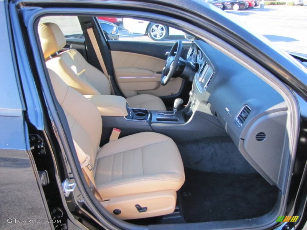 Tan/Black Interior 2012 Dodge Charger R/T Plus Photo #54917634
