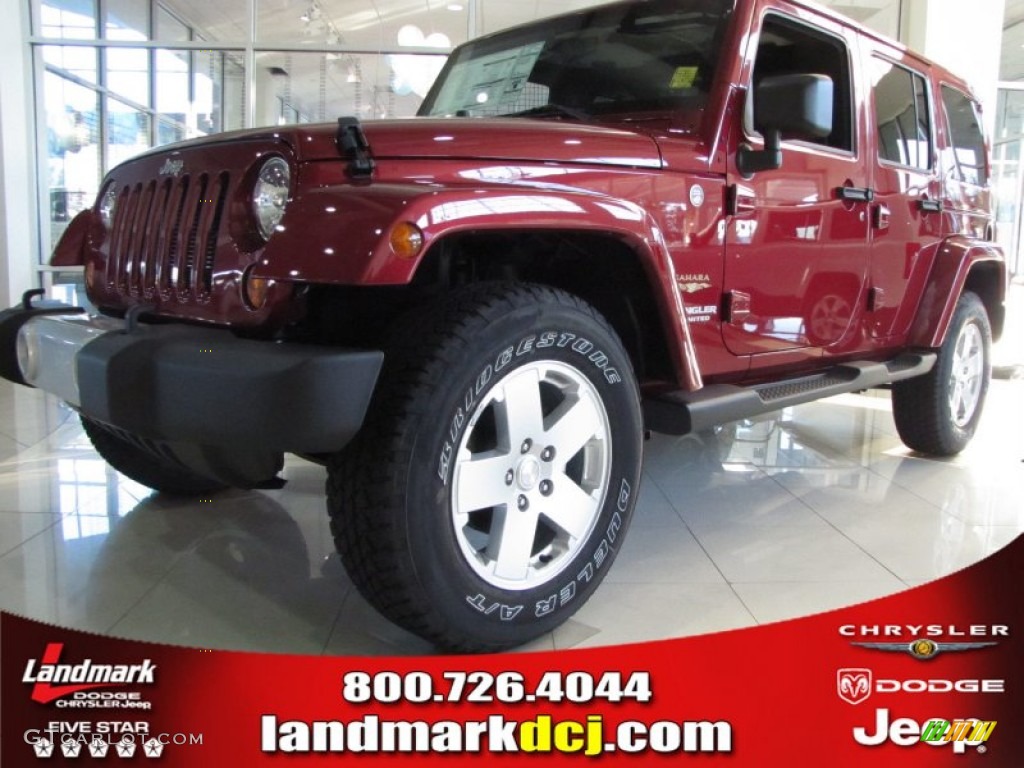 Deep Cherry Red Crystal Pearl Jeep Wrangler Unlimited