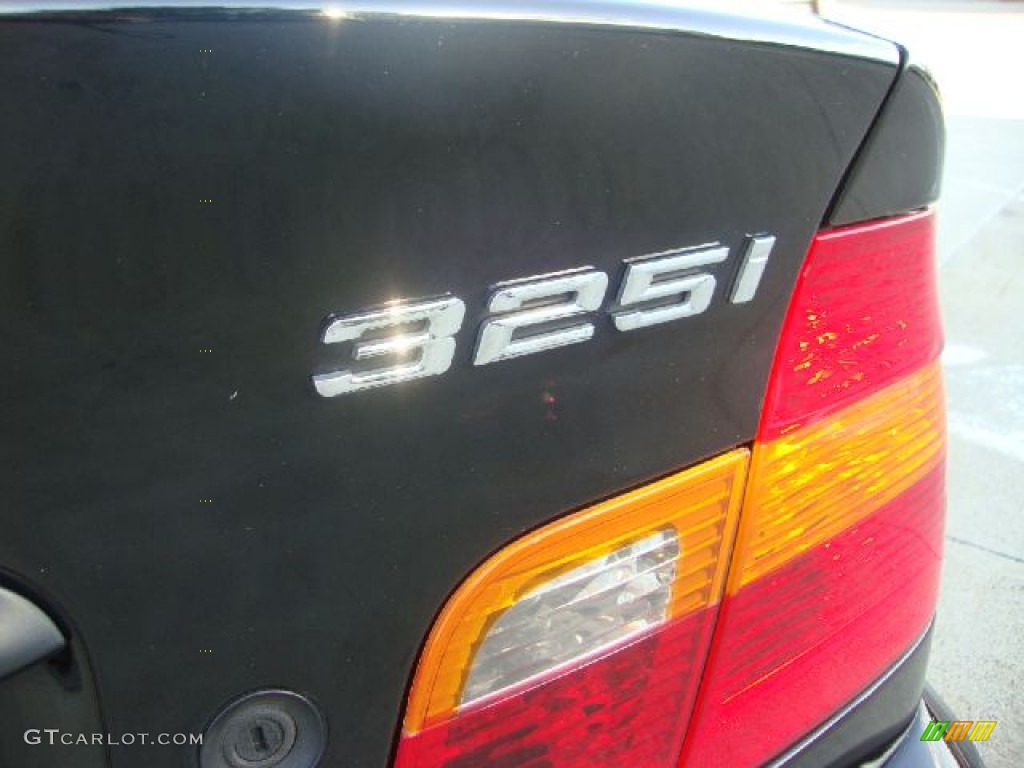 2002 3 Series 325i Sedan - Jet Black / Sand photo #32