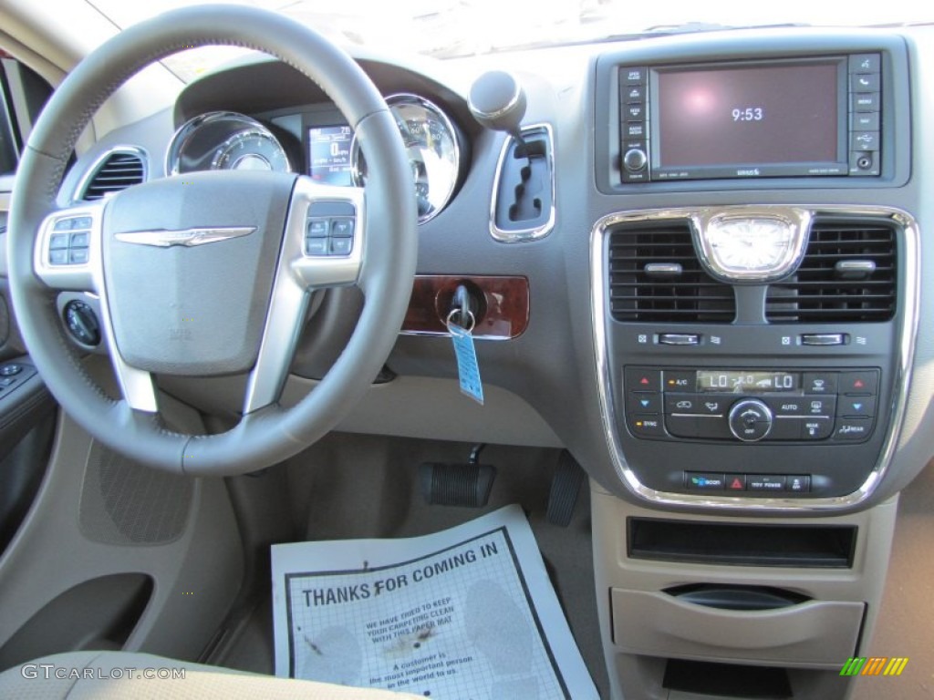 2012 Chrysler Town & Country Touring Dark Frost Beige/Medium Frost Beige Dashboard Photo #54918442