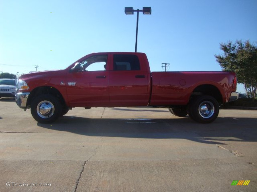 2012 Ram 3500 HD ST Crew Cab 4x4 Dually - Flame Red / Dark Slate/Medium Graystone photo #2