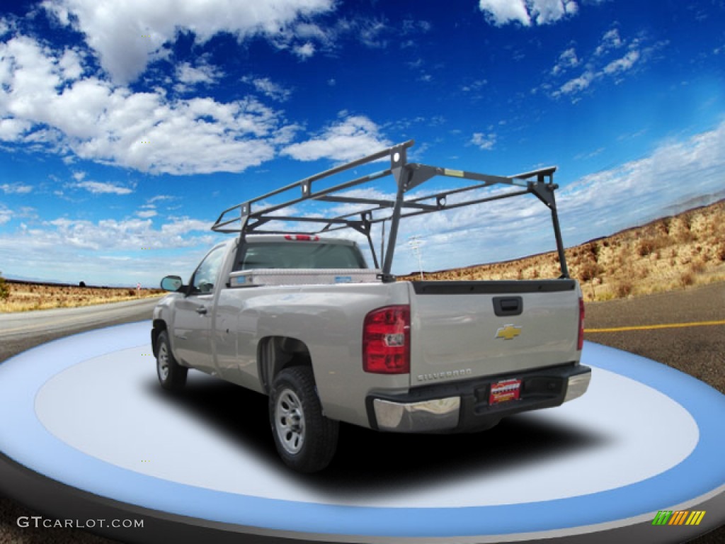 2009 Silverado 1500 Regular Cab - Silver Birch Metallic / Dark Titanium photo #3