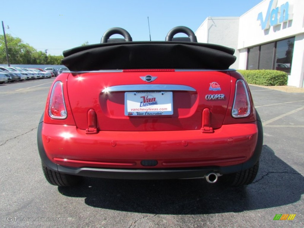 2008 Cooper Convertible - Chili Red / Panther Black photo #6