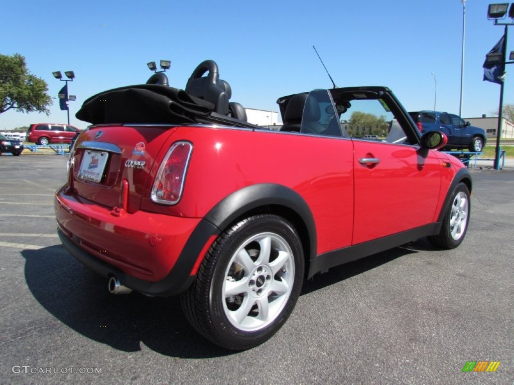 2008 Cooper Convertible - Chili Red / Panther Black photo #7
