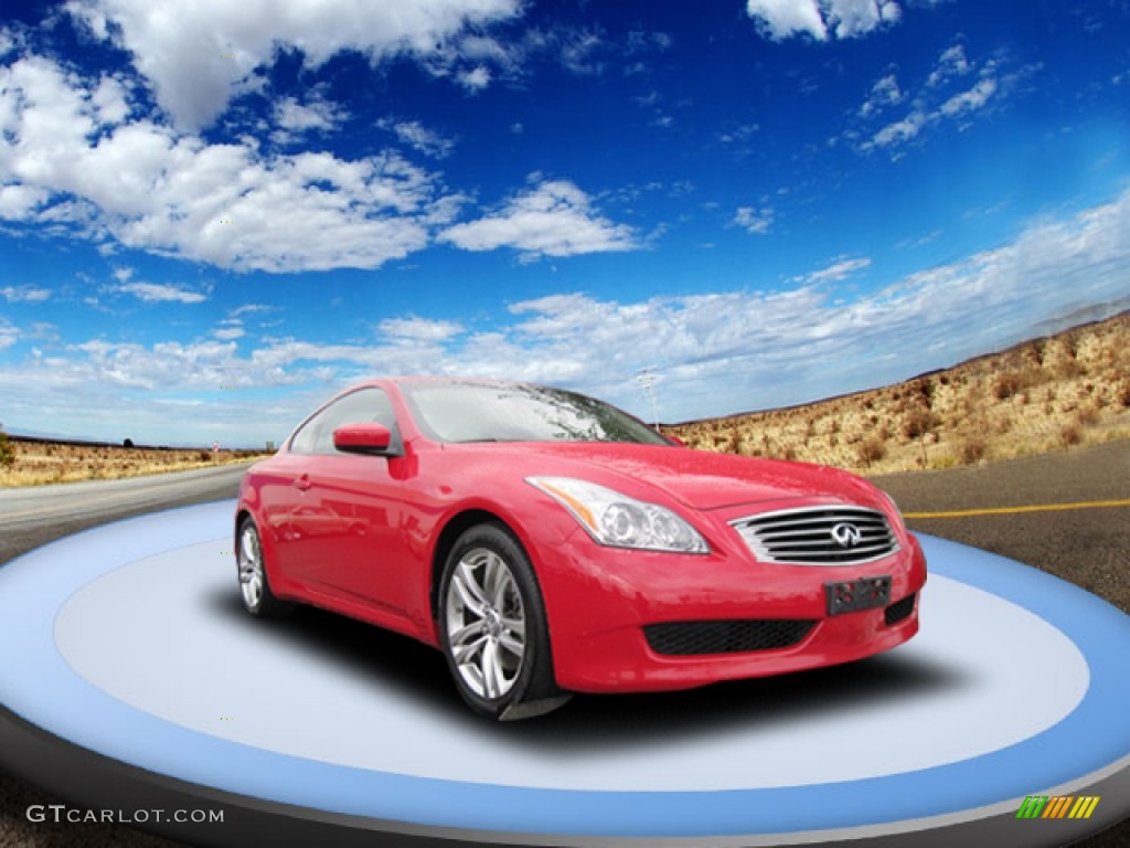 2008 G 37 Journey Coupe - Vibrant Red / Graphite photo #5