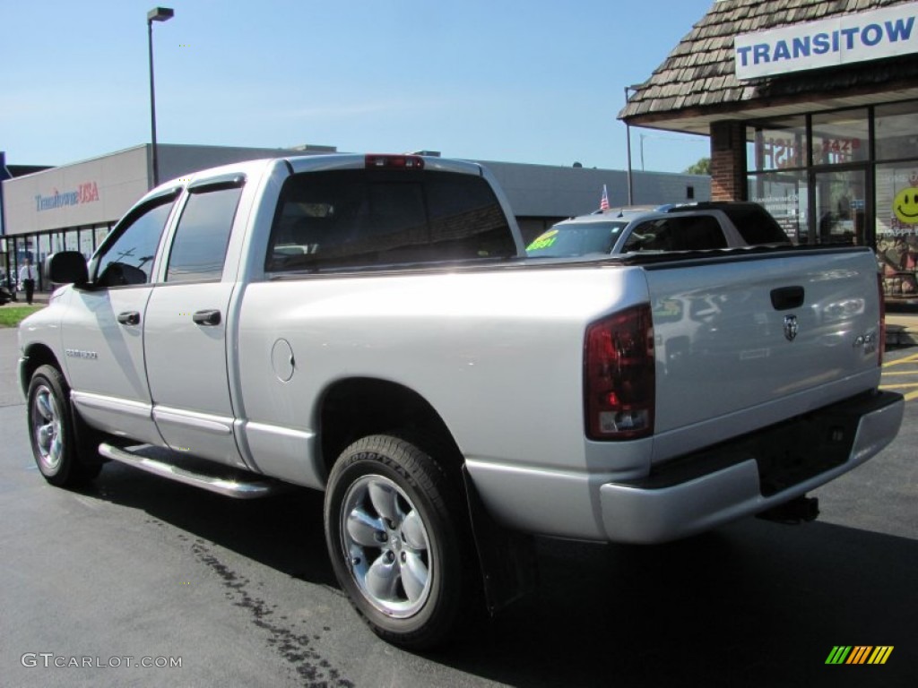 2005 Ram 1500 SLT Quad Cab 4x4 - Bright Silver Metallic / Dark Slate Gray photo #2