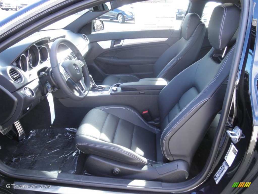 Black Interior 2012 Mercedes-Benz C 250 Coupe Photo #54923410