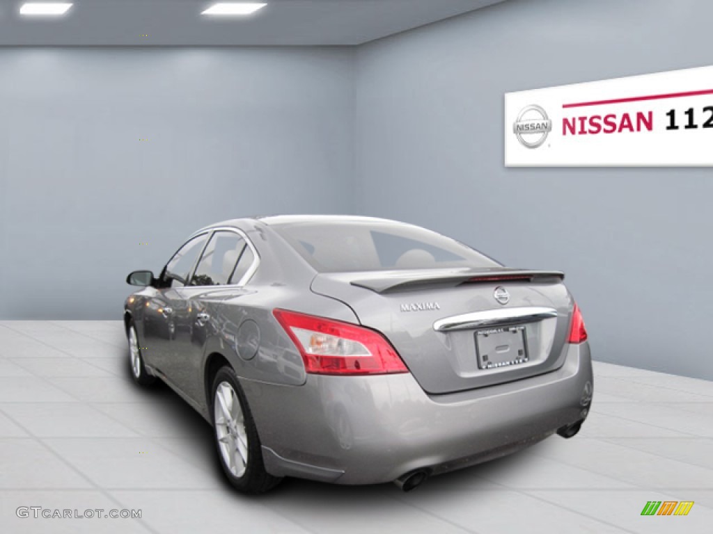 2009 Maxima 3.5 SV - Precision Gray Metallic / Charcoal photo #2