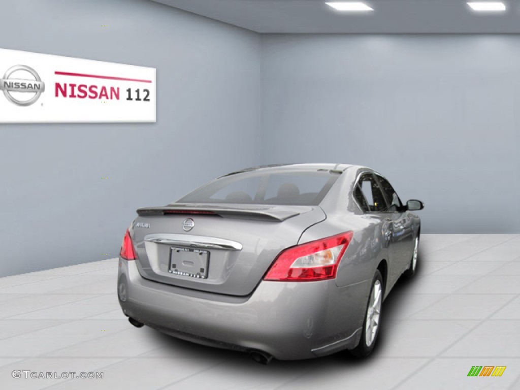 2009 Maxima 3.5 SV - Precision Gray Metallic / Charcoal photo #3