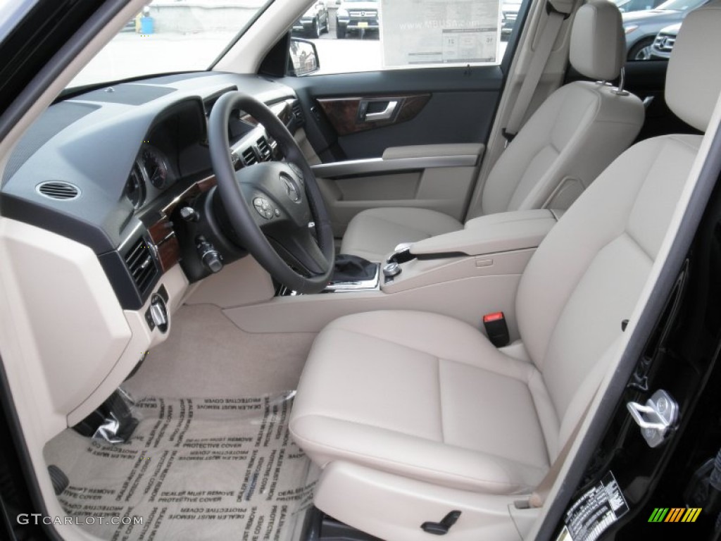 Almond/Black Interior 2012 Mercedes-Benz GLK 350 4Matic Photo #54923959