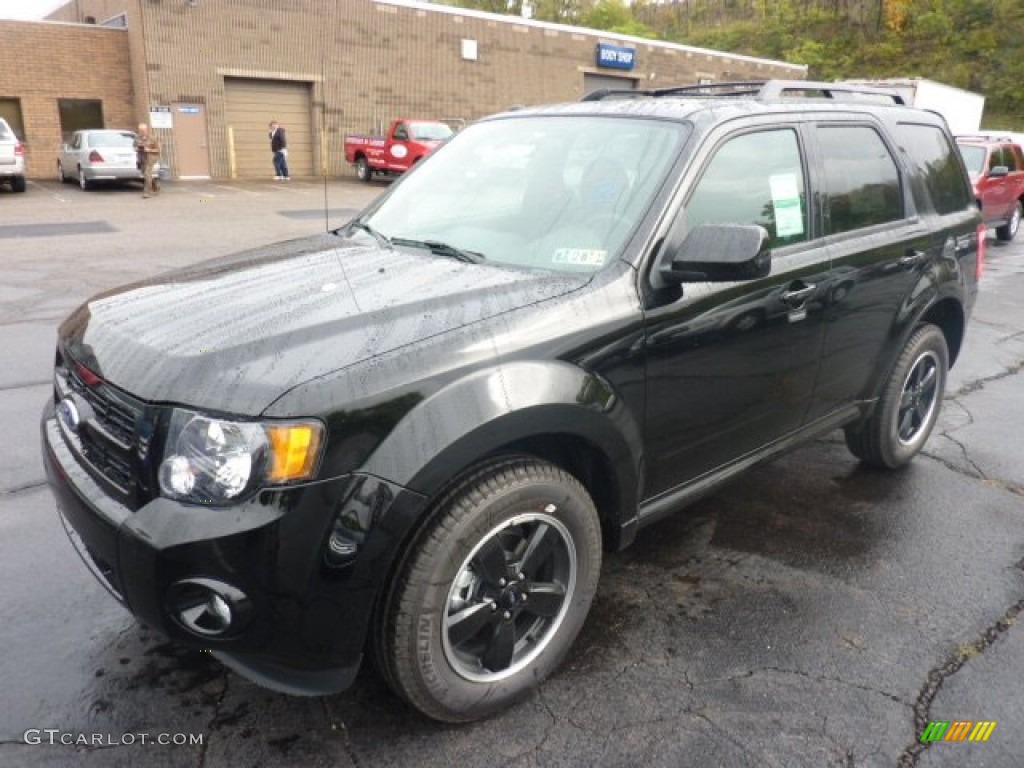 2012 Escape XLT Sport AWD - Ebony Black / Charcoal Black photo #5