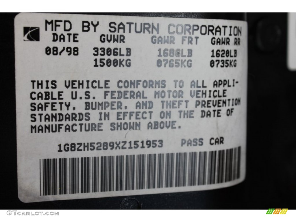 1999 S Series SL1 Sedan - Dark Green / Gray photo #8