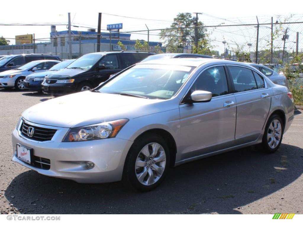 2008 Accord EX V6 Sedan - Alabaster Silver Metallic / Gray photo #1