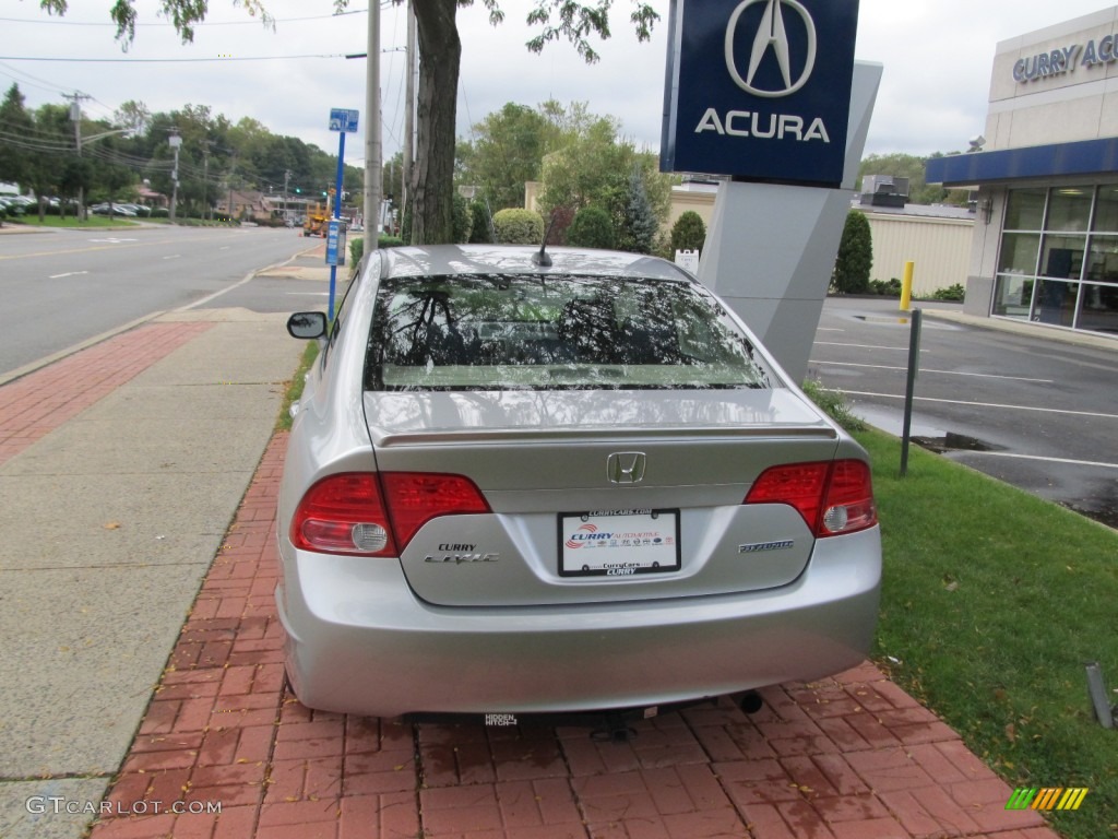 2008 Civic Hybrid Sedan - Alabaster Silver Metallic / Blue photo #6