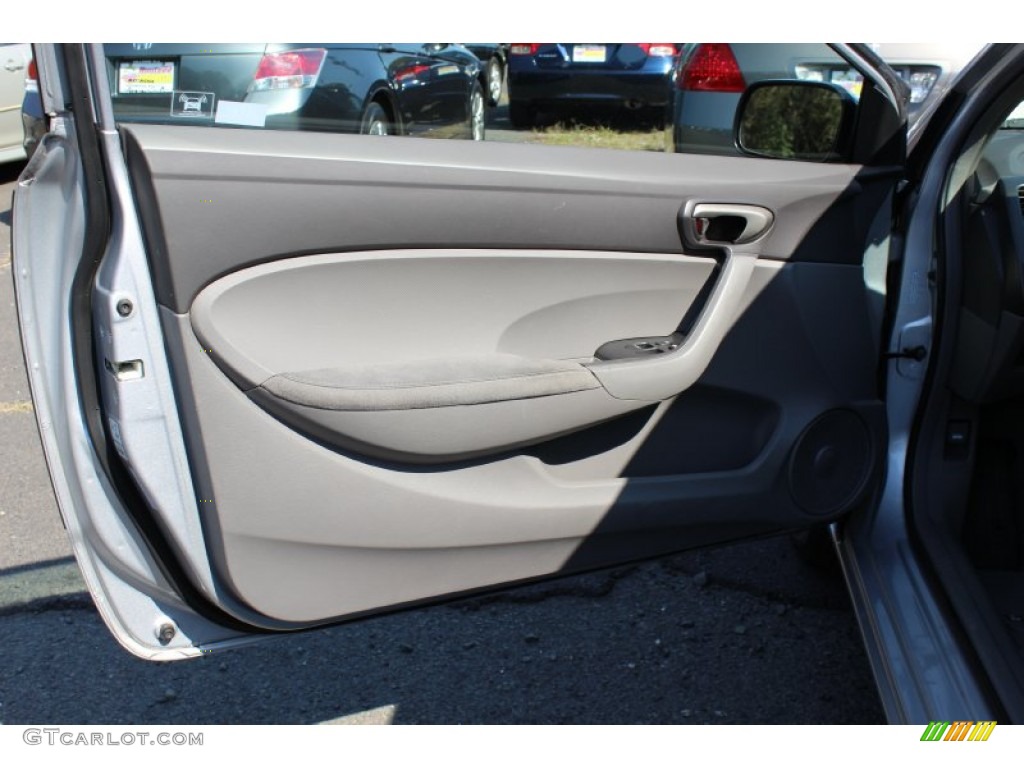 2008 Civic LX Coupe - Alabaster Silver Metallic / Gray photo #6