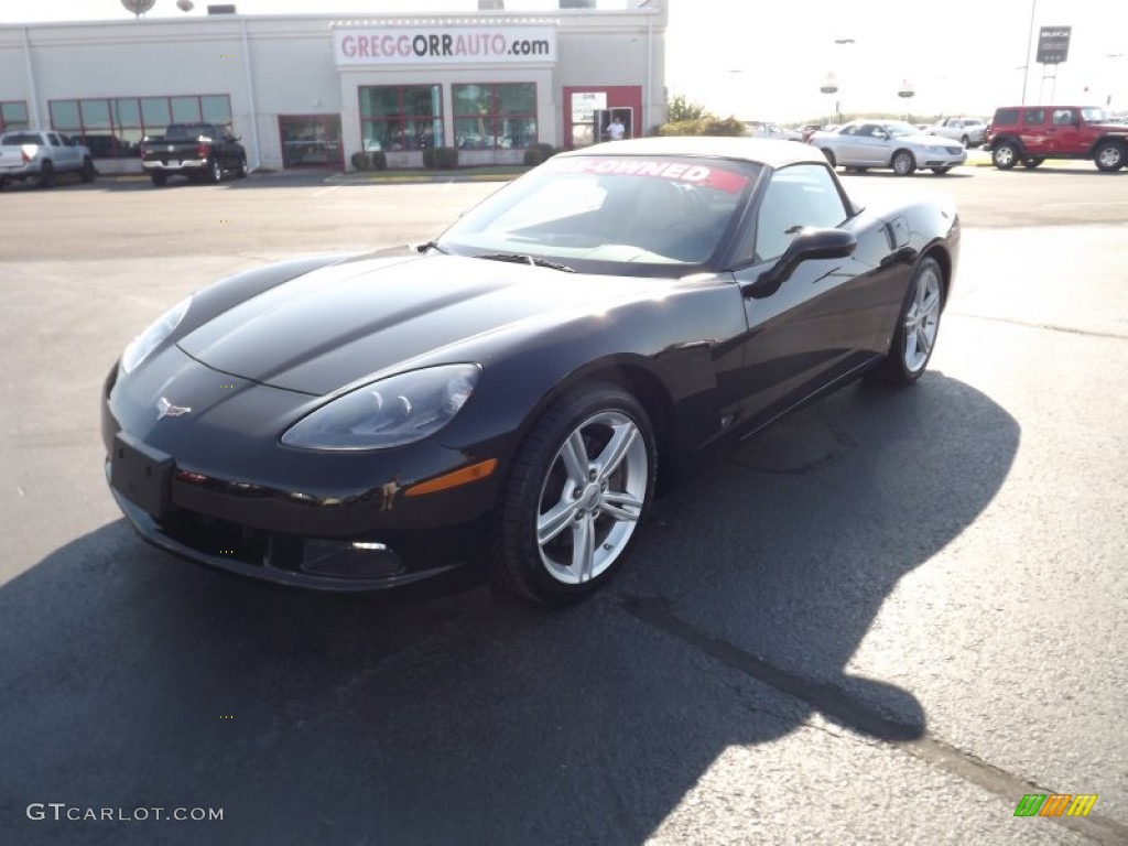 2010 Corvette Convertible - Black / Cashmere photo #1