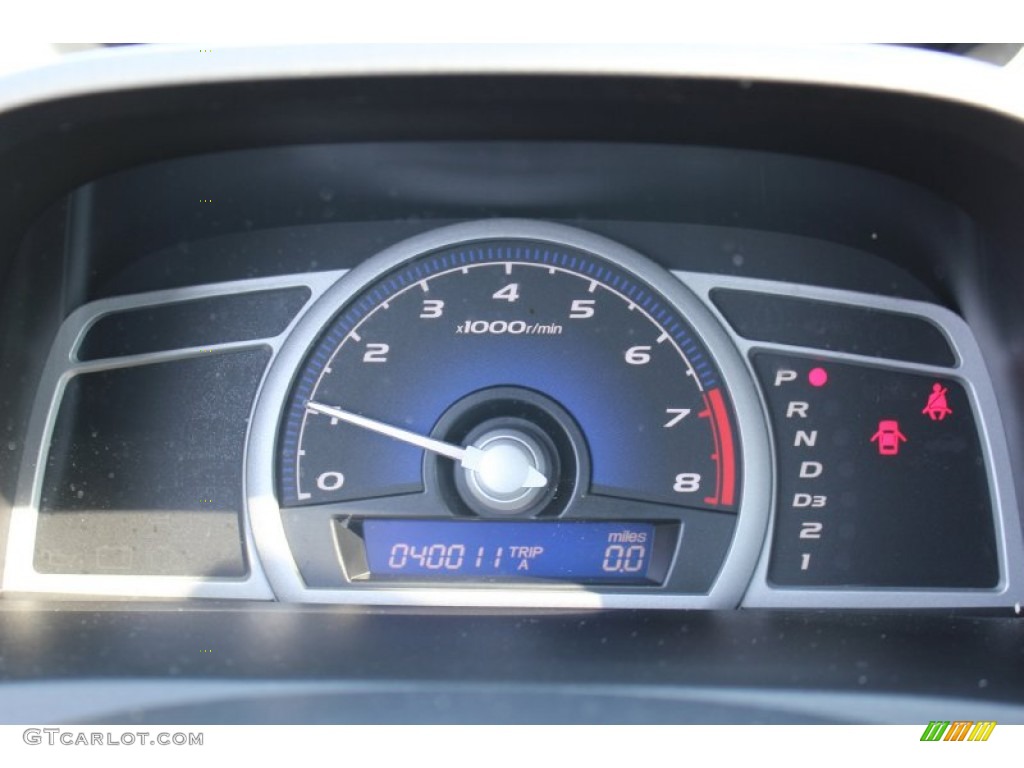 2008 Civic LX Coupe - Alabaster Silver Metallic / Gray photo #12