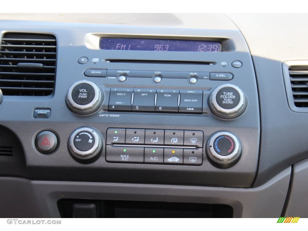 2008 Civic LX Coupe - Alabaster Silver Metallic / Gray photo #13