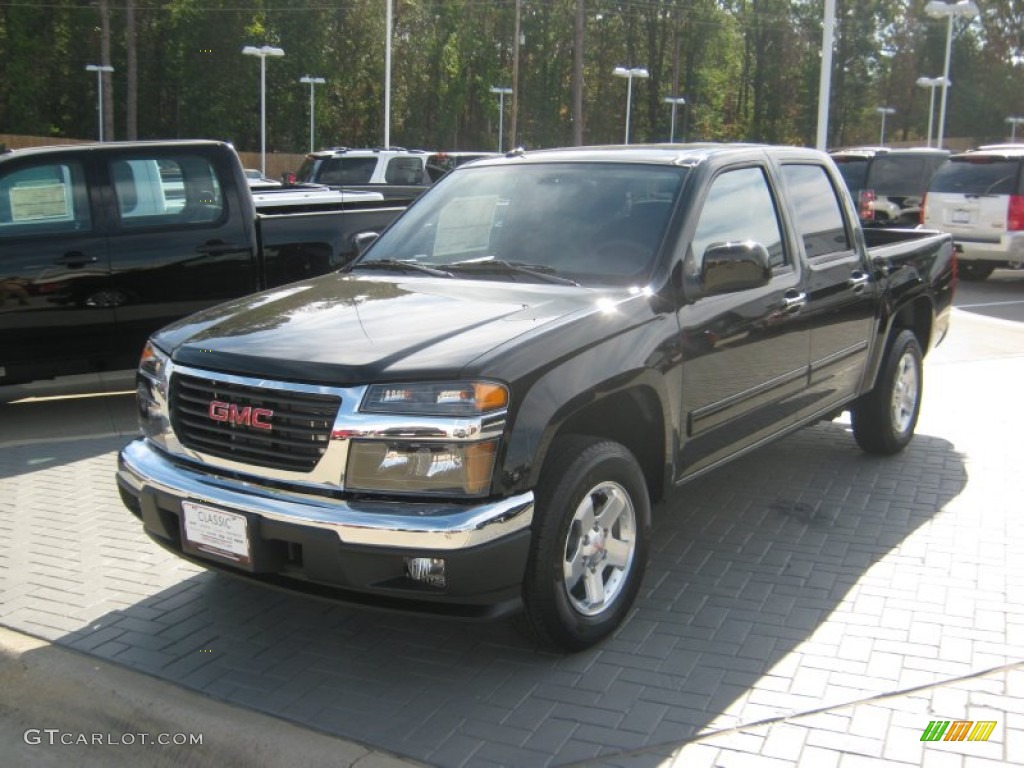 2012 Canyon SLE Crew Cab - Onyx Black / Ebony photo #1