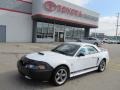 2002 Oxford White Ford Mustang V6 Convertible  photo #1