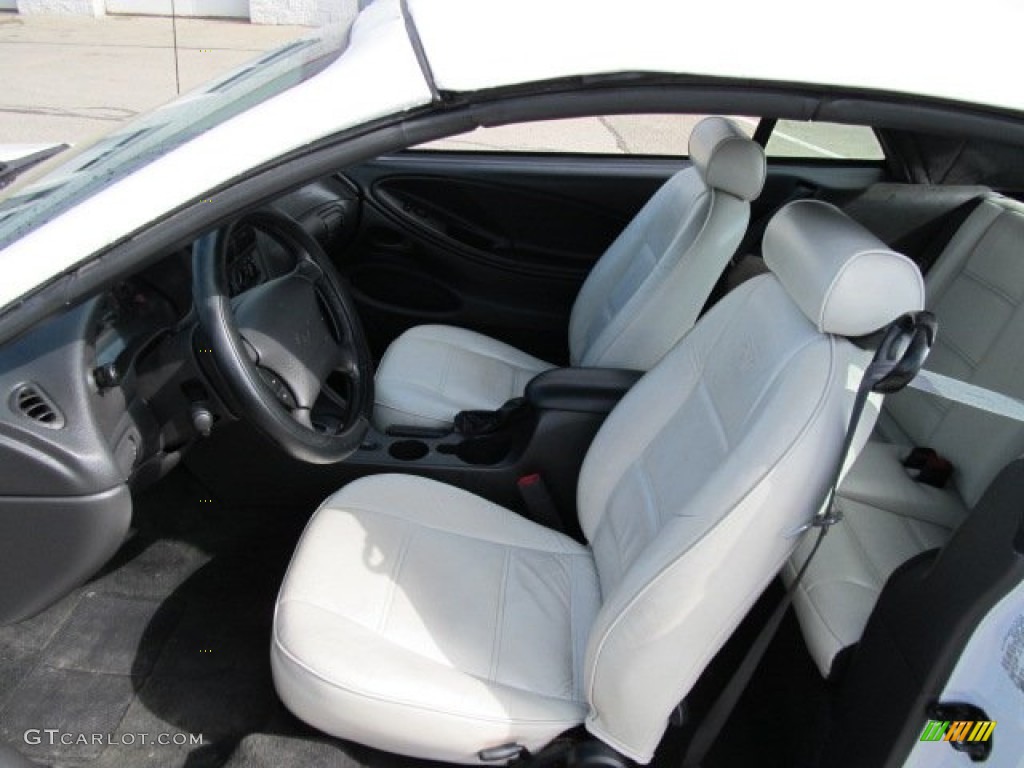 Oxford White Interior 2002 Ford Mustang V6 Convertible Photo #54928453