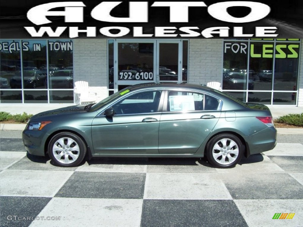 2010 Accord EX-L Sedan - Mystic Green Metallic / Gray photo #1