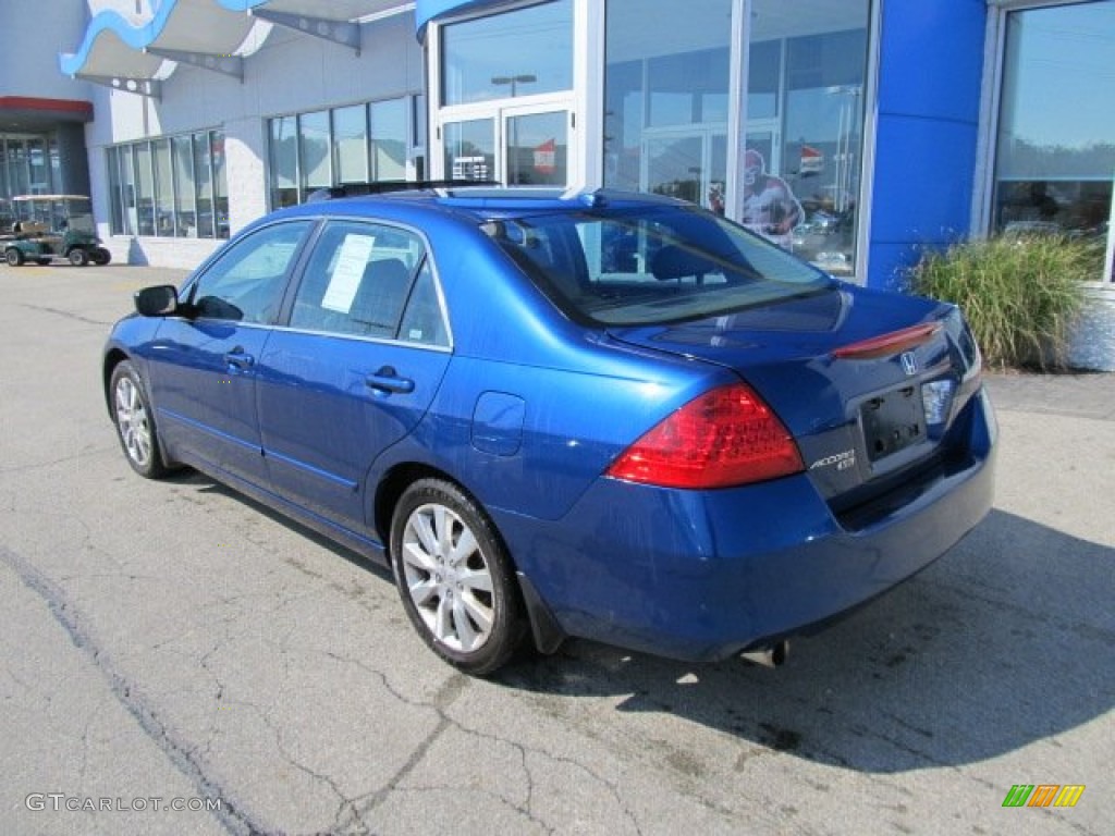 2006 Accord EX-L V6 Sedan - Sapphire Blue Pearl / Black photo #5