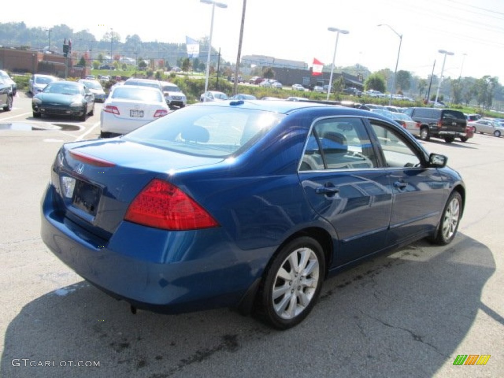 2006 Accord EX-L V6 Sedan - Sapphire Blue Pearl / Black photo #8