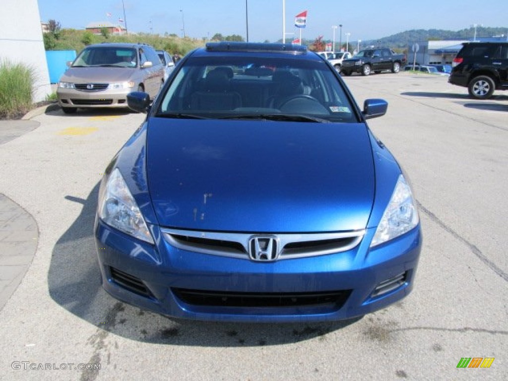2006 Accord EX-L V6 Sedan - Sapphire Blue Pearl / Black photo #11