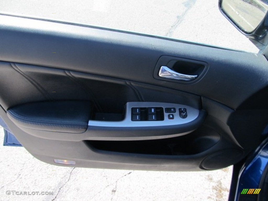 2006 Accord EX-L V6 Sedan - Sapphire Blue Pearl / Black photo #13