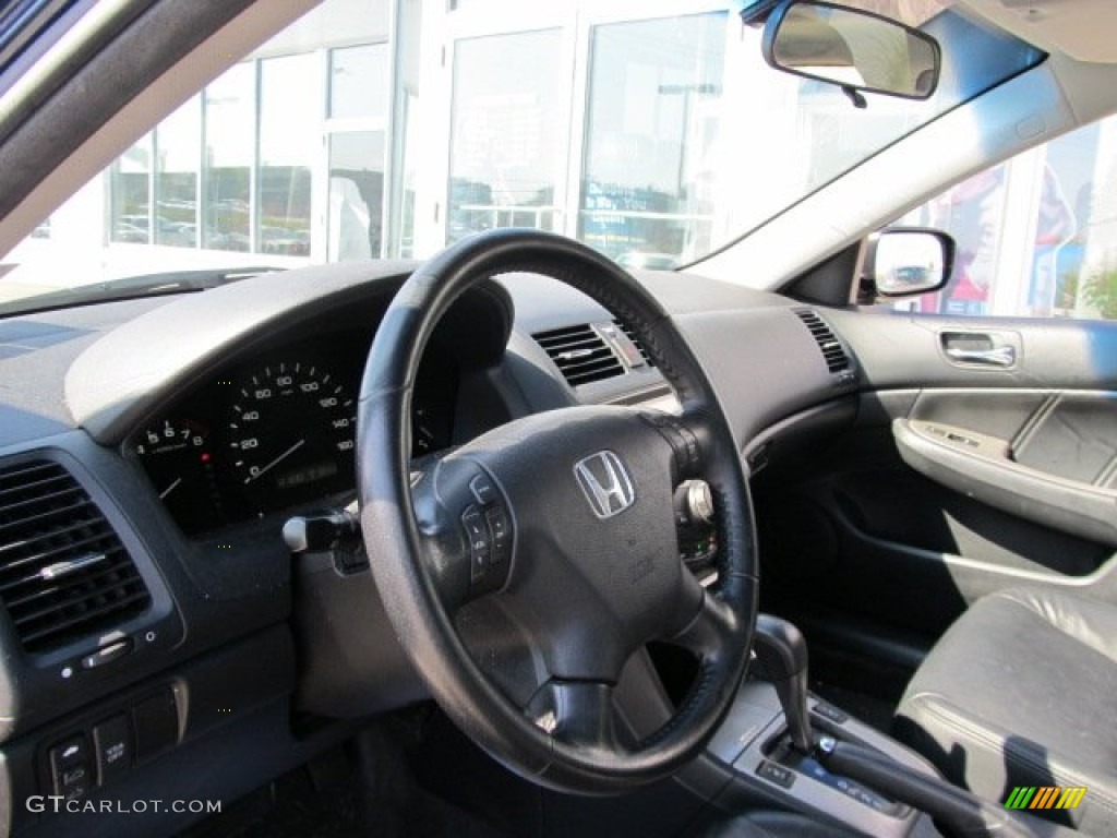 2006 Accord EX-L V6 Sedan - Sapphire Blue Pearl / Black photo #14