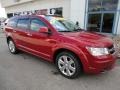 2009 Inferno Red Crystal Pearl Dodge Journey R/T AWD  photo #2