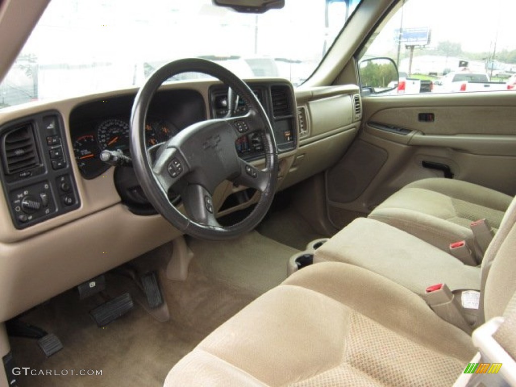 2003 Silverado 2500HD LS Extended Cab 4x4 - Summit White / Tan photo #16