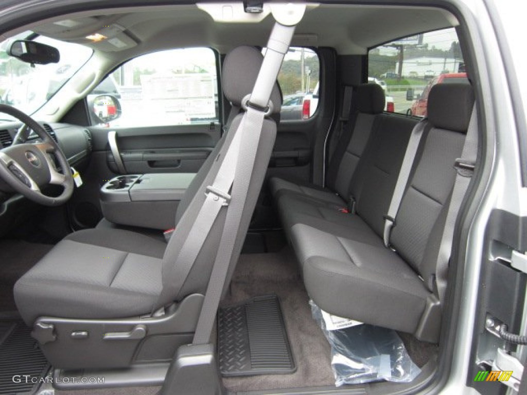 Ebony Interior 2012 GMC Sierra 1500 SLE Extended Cab 4x4 Photo #54933890
