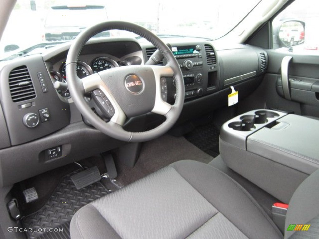 Ebony Interior 2012 GMC Sierra 1500 SLE Extended Cab 4x4 Photo #54933919