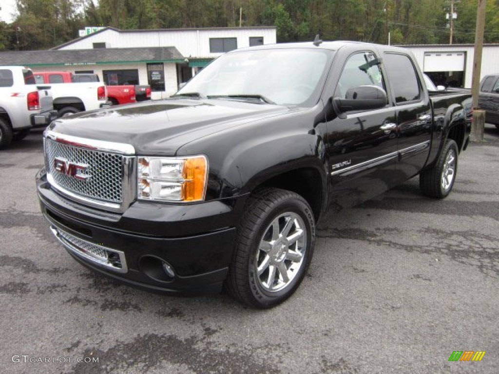 Onyx Black 2012 GMC Sierra 1500 Denali Crew Cab 4x4 Exterior Photo #54934324