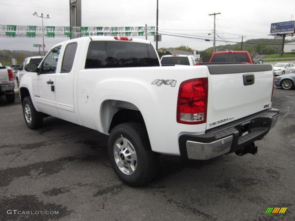 2011 Sierra 2500HD SLE Extended Cab 4x4 - Summit White / Ebony photo #5