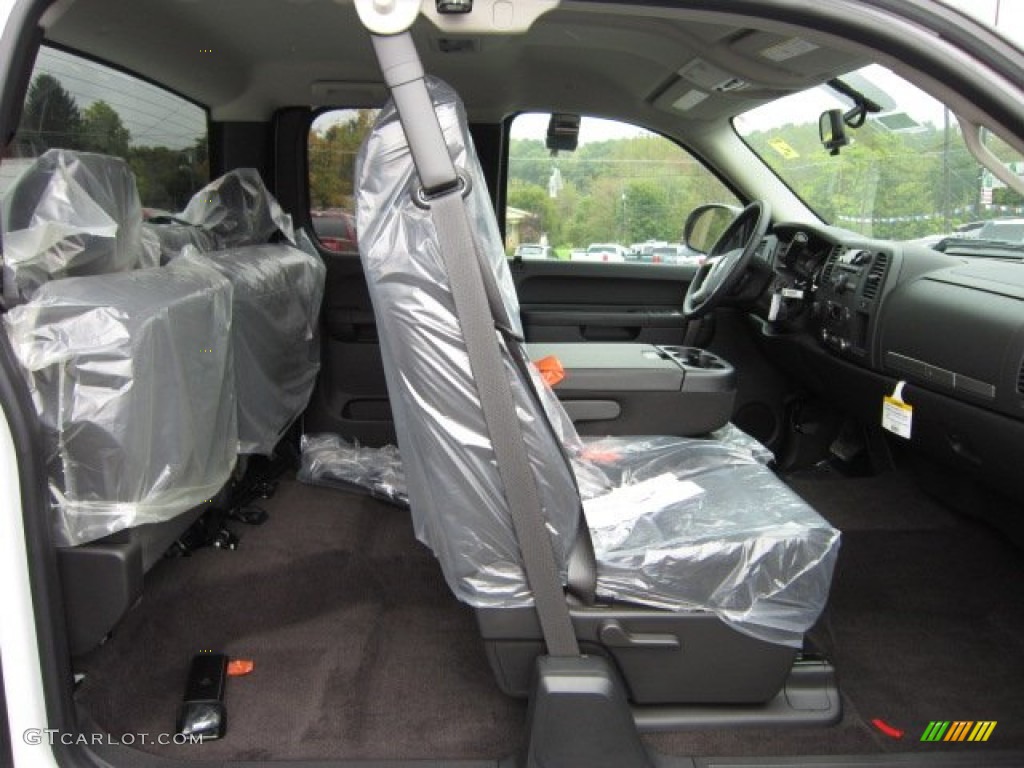 Ebony Interior 2011 GMC Sierra 2500HD SLE Extended Cab 4x4 Photo #54934579