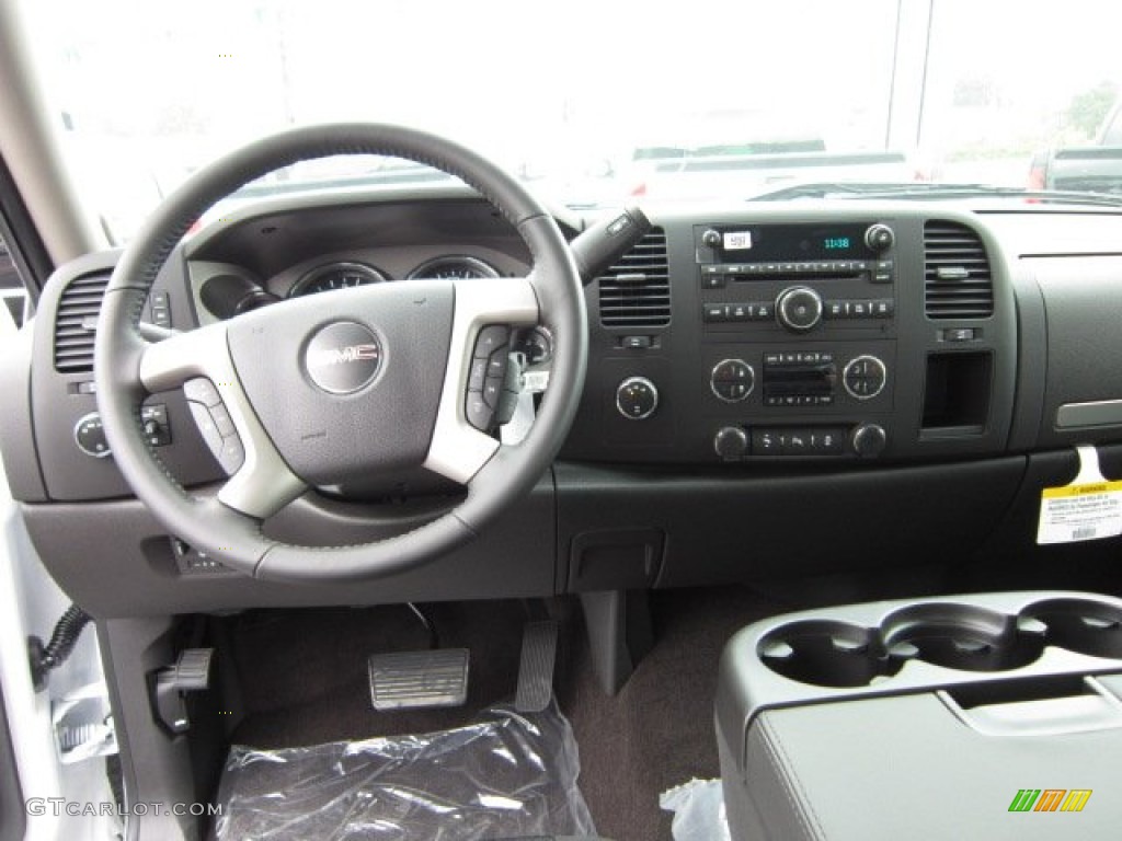 2011 GMC Sierra 2500HD SLE Extended Cab 4x4 Ebony Dashboard Photo #54934606