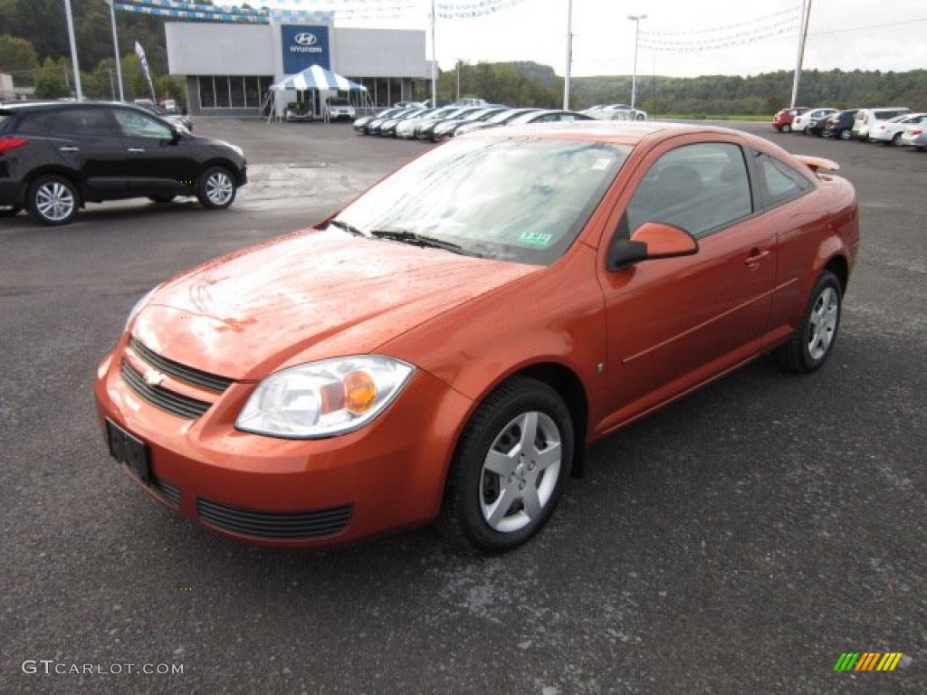 2007 Cobalt LT Coupe - Sunburst Orange Metallic / Gray photo #3