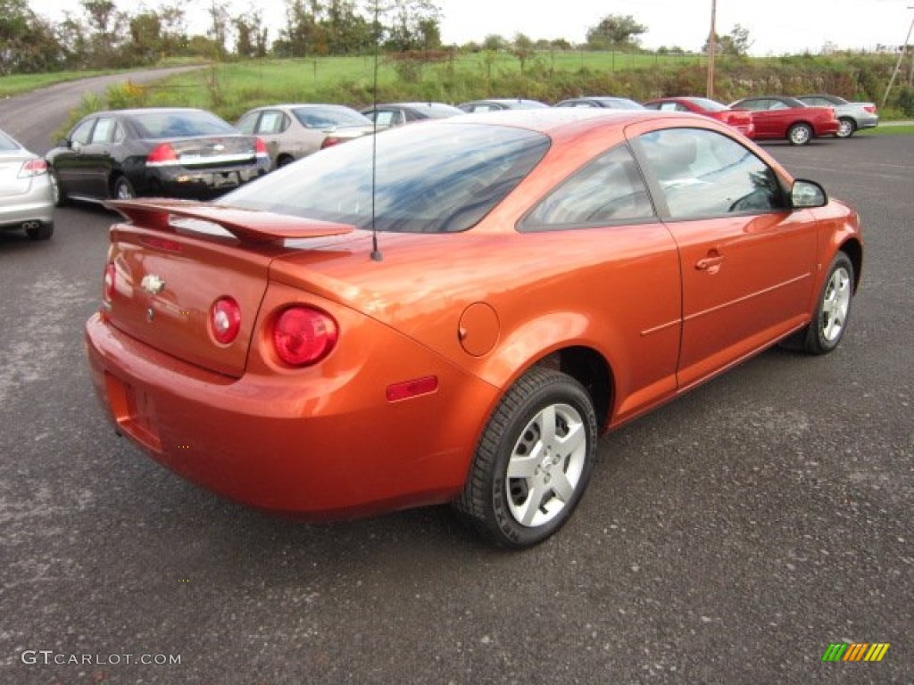 2007 Cobalt LT Coupe - Sunburst Orange Metallic / Gray photo #7