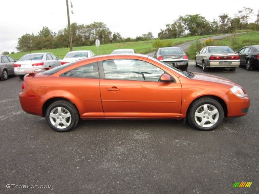 2007 Cobalt LT Coupe - Sunburst Orange Metallic / Gray photo #8